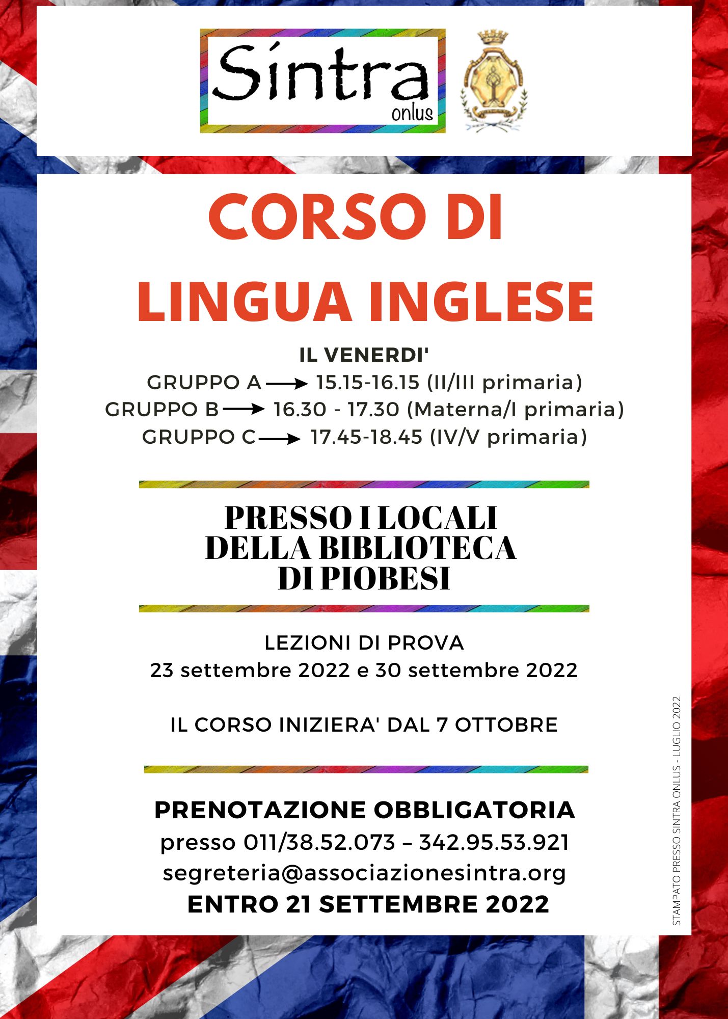 Inglese Piobesi 22-23